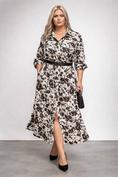 ПЛАТЬЕ АССОРТИ цвет молочно-шоколадный