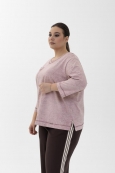 ДЖЕМПЕР ПЕРЛАМУТР цвет розовый меланж