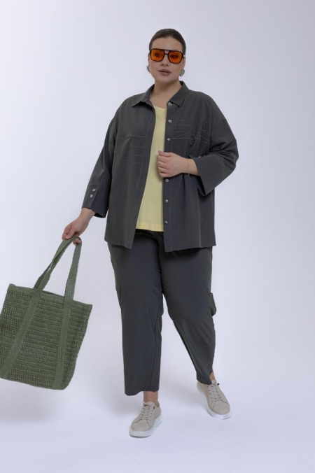 КОСТЮМ с БРЮКАМИ ВИАРДО цвет шалфея