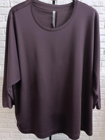 БЛУЗА СИТИ цвет шоколадный