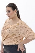 БЛУЗА ИСКРА цвет карамельный