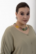 БЛУЗА ЛЮТИК цвет оливковый