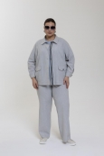 КОСТЮМ с БРЮКАМИ ВЕГА цвет светло-серый