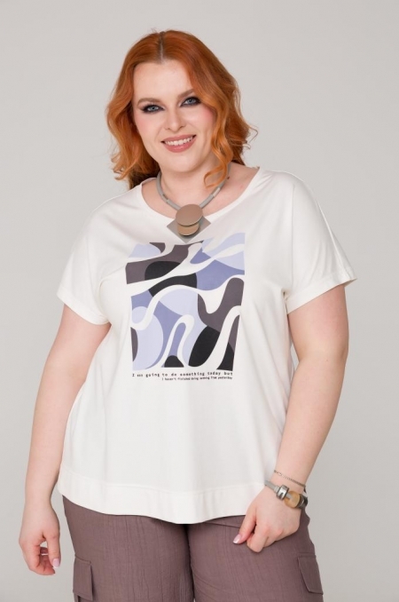 БЛУЗА АНИТА цвет молочный