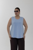 Топ ЛЕТО цвет нежно-голубой