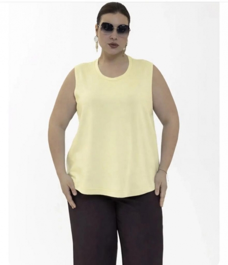 Топ ЛЕТО цвет пастельно-желтый