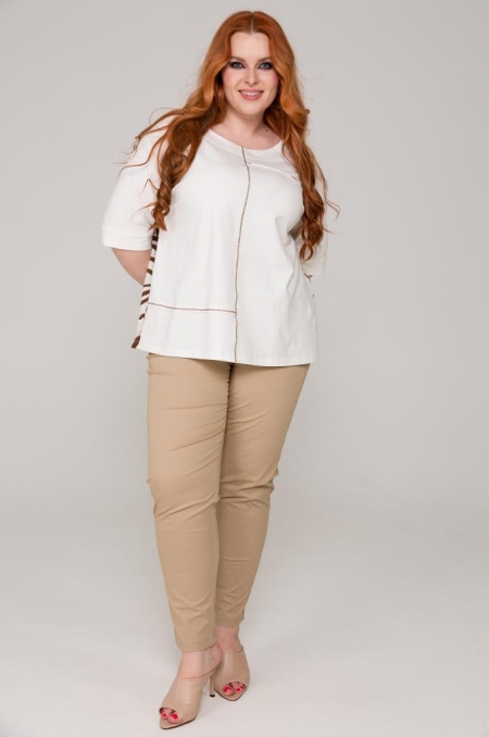 БЛУЗА ГЕРДА цвет молочный