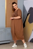 ПЛАТЬЕ БОЖЕНА цвет молочный шоколад